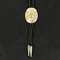 M&F Western Double S Adult Bolo Skull-Feather
