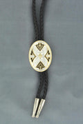 M and F Western Double S Adult Bolo Aztec Design - Mens