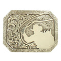 M and F Western Rectangle Stamped Edge Cowboy Roping Lasrp - Mens