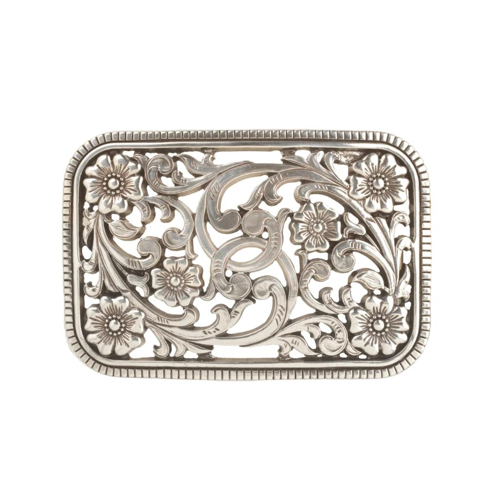 M&F Western Nocona Rectangle Buckle Floral Filigree