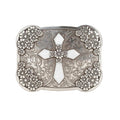 M&F Western Nocona Rectangle Buckle Opal Cross Floral
