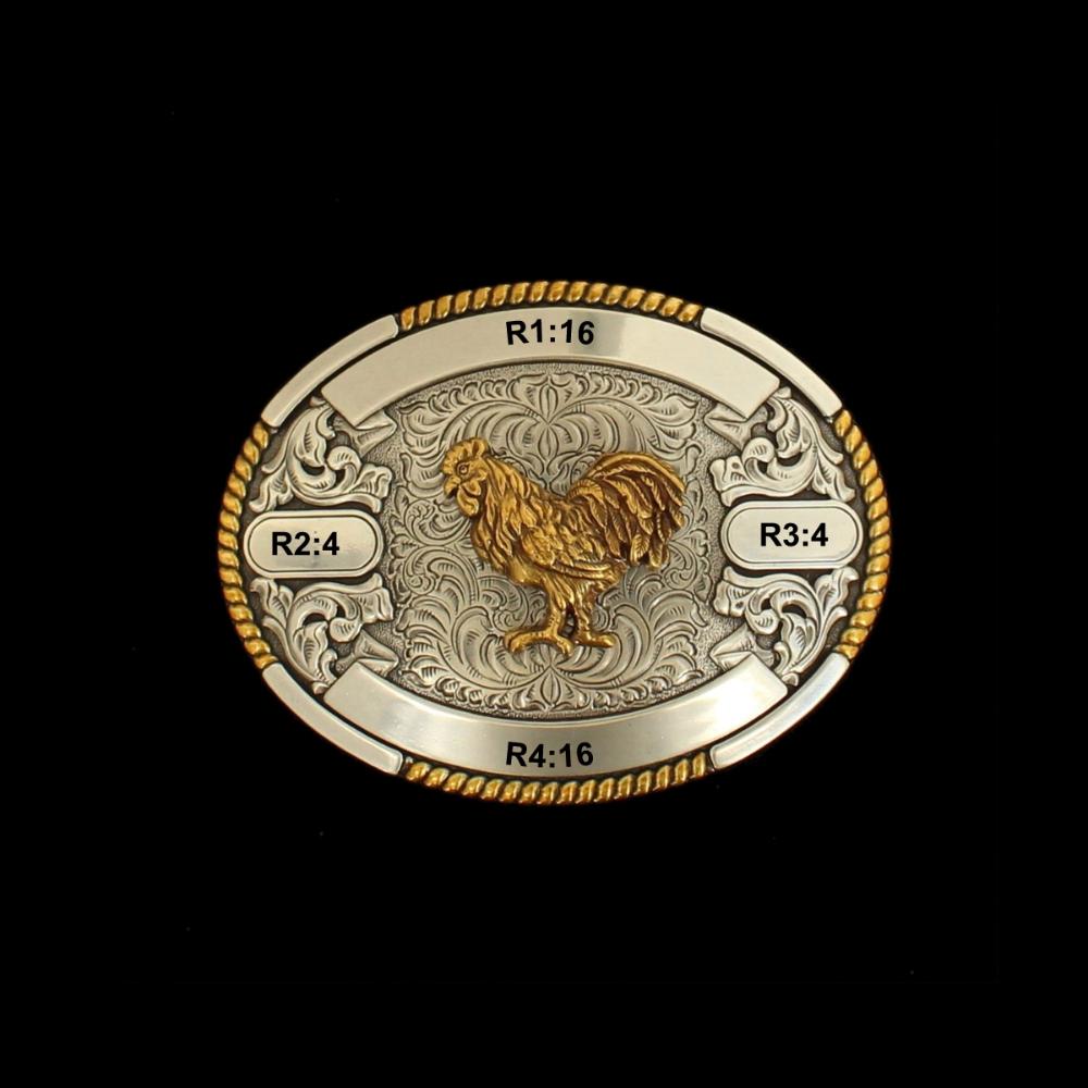 M&F Western Oval Buckle Rooster