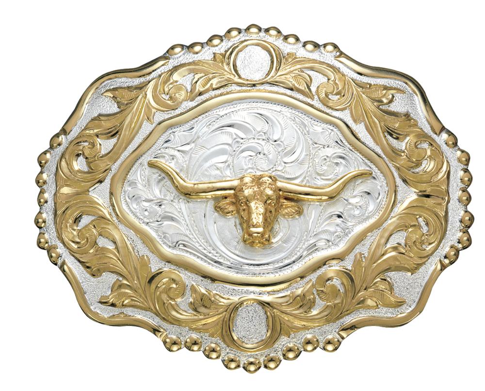 M&F Western Crumrine Longhorn Buckle