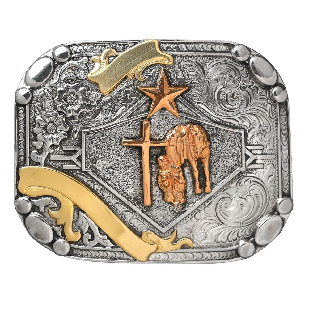 M&F Western Crumrine Cowboy Prayer Buckle