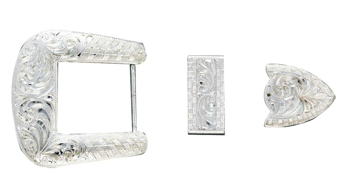 M and F Western Crumrine 3pc Classic Buckle Set 0828 - Mens