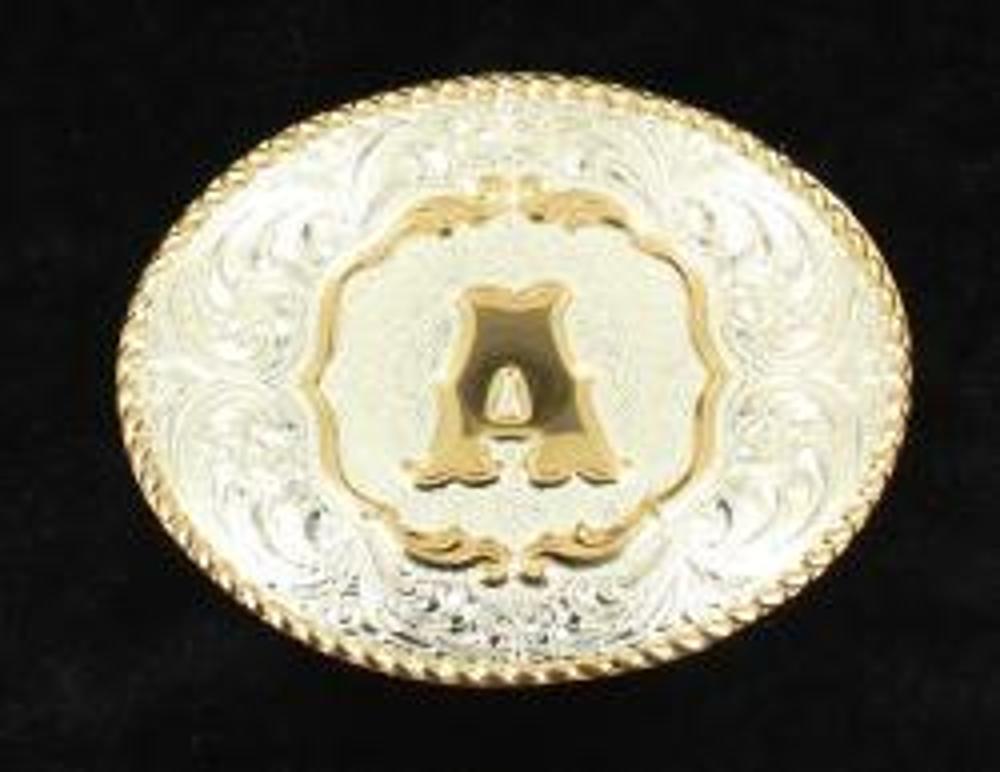 M&F Western Crumrine Initial Buckle
