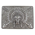 Chief Skull With Crossed Arrows Buckle