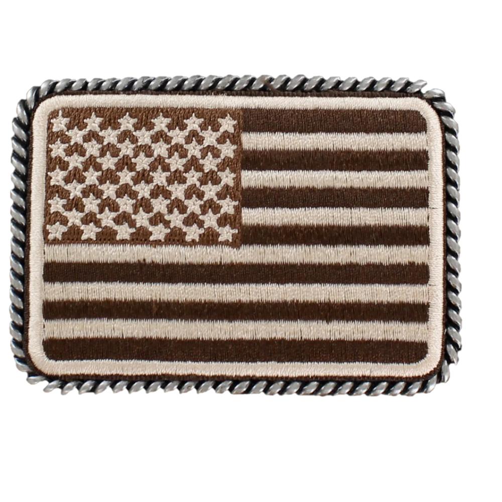 M&F Western Brown American Flag