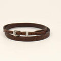 M and F Western Twister Hatband Feather Tooled Brown - Mens