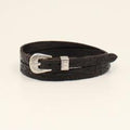 M&F Western Twister Hatband 3/8-1/2 Floral Tooled Black