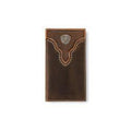 M&F Western Ariat Rodeo Wallet Basket Weave Sunburst Brown
