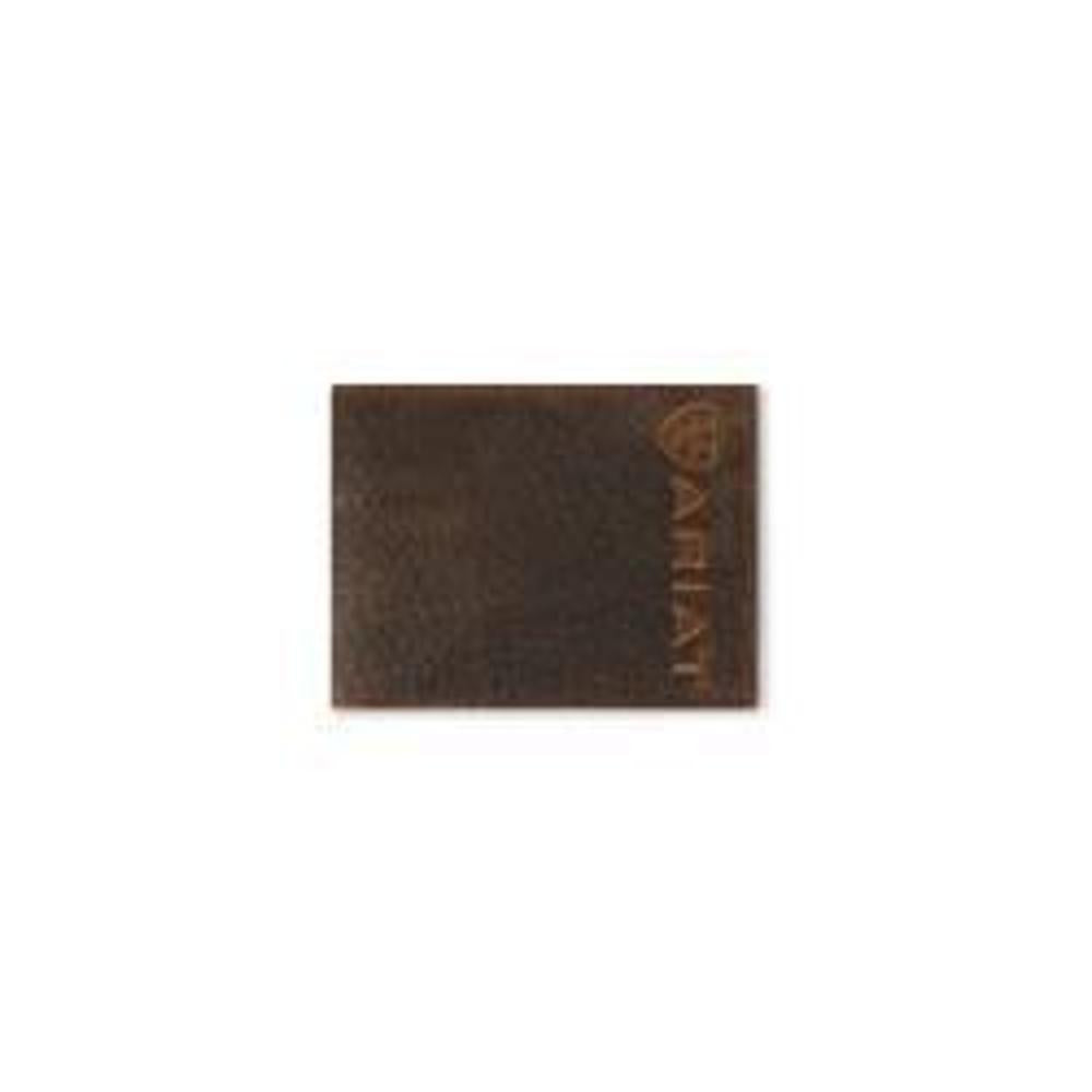 M and F Western Ariat Biflold Wallet Bull Hide Brown - Mens