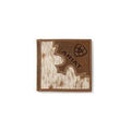 M and F Western Ariat Large Bifold Brindle Calf Hair Brown - Mens