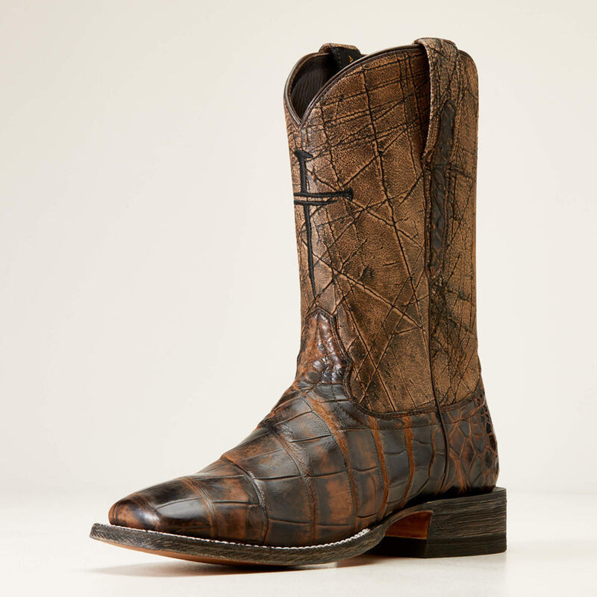 Ariat Mens Backwater Brown American Alligator-10047000