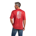 Ariat Mens Charger Vertical Flag Tee-10039552