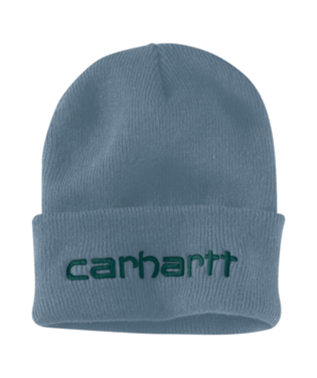 Carhartt Mens AH4068 Knit Insulated Logo Cuffed Beanie Thundercloud-104068-HG7