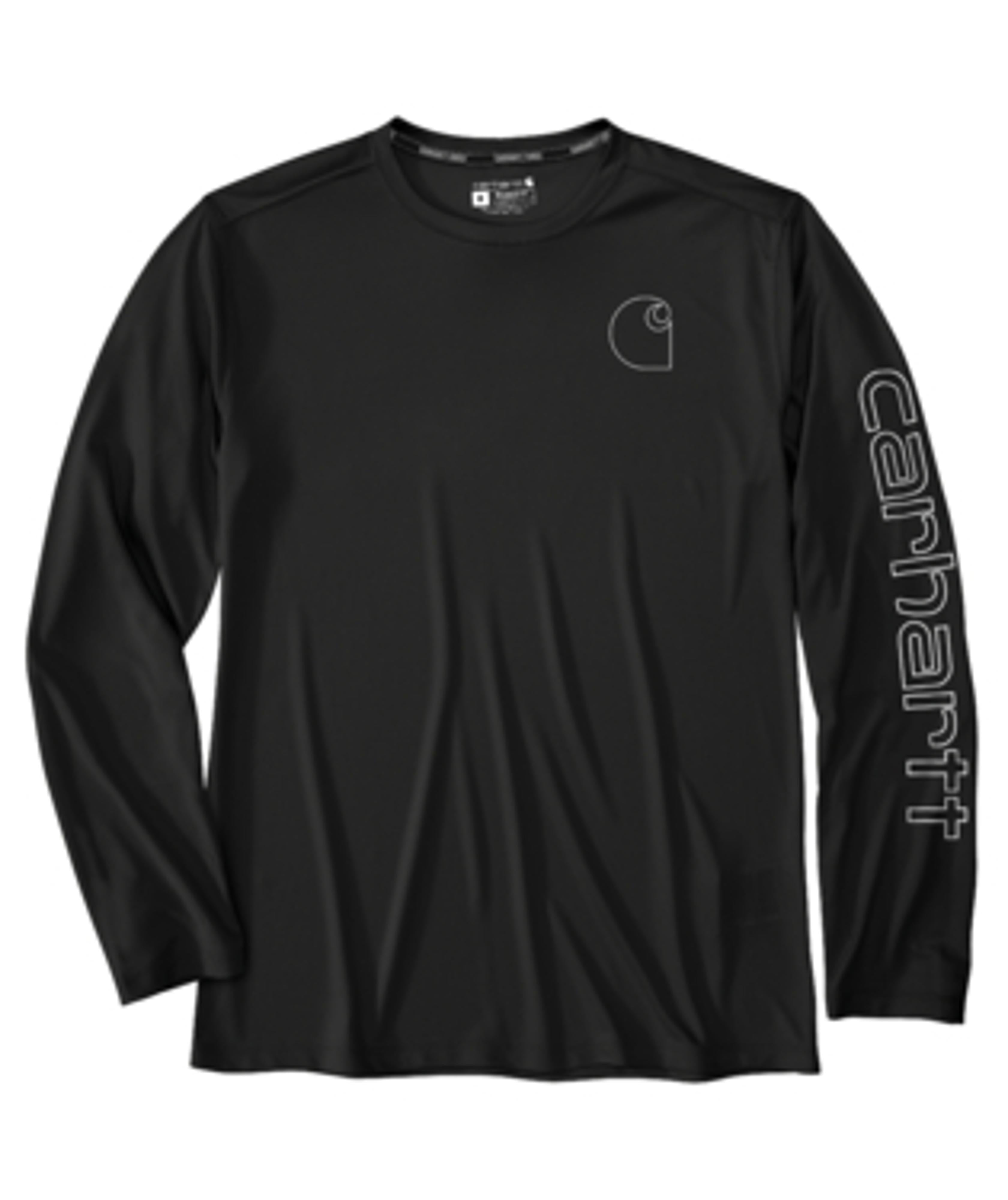 Carhartt Mens Black Sun Protector Long Sleeve Shirt-106164-N04