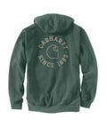 Carhartt Mens 1889 Graphic Hoodie Frosted Balsam Heather-106388-GI0
