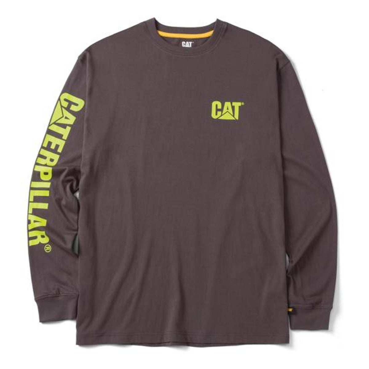 Caterpillar Mens Trademark Banner Long Sleeve Tee-1510034-12669