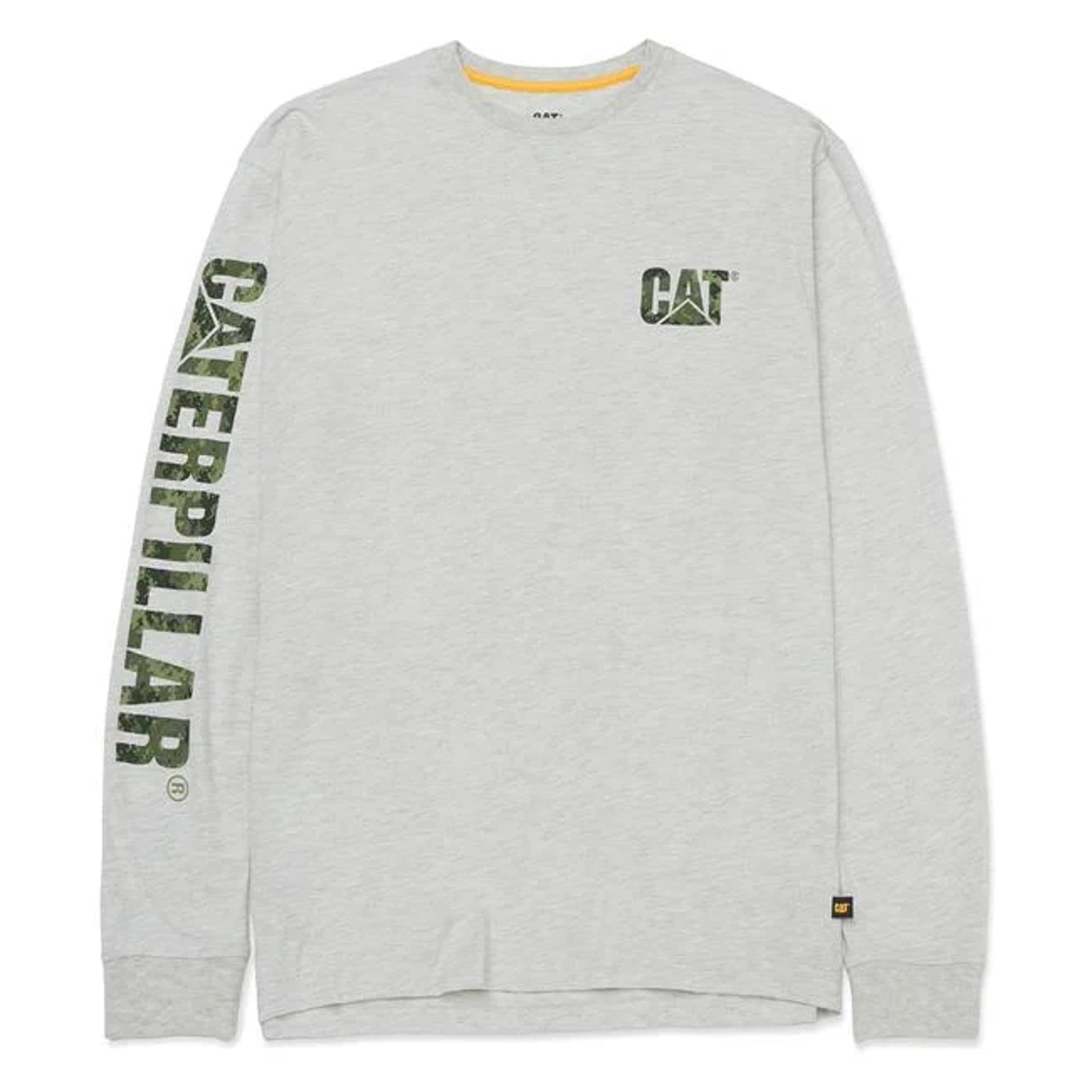 Caterpillar Mens Trademark Banner Long Sleeve Tee-1510034-13325