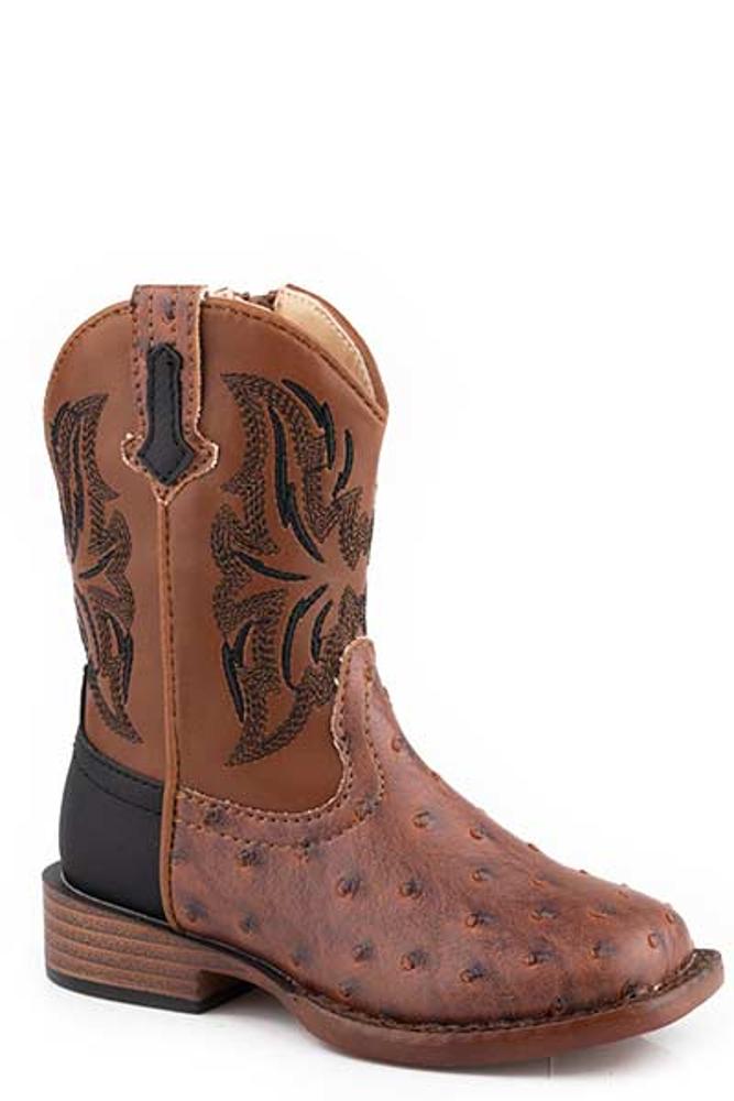 Roper Kids Dalton Ostrich Tan-17-1900-3118TA
