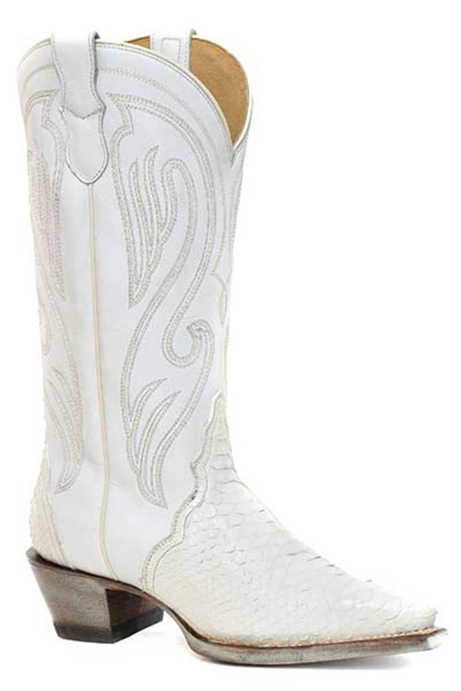 Roper Womens Oakley Python Aztec Turquoise White Snip - White-21-6601-8486WH