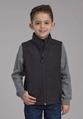 Roper Kids Rangegear Hi Tech Fleece Vest 6009GY - Grey-397-782-6009GY