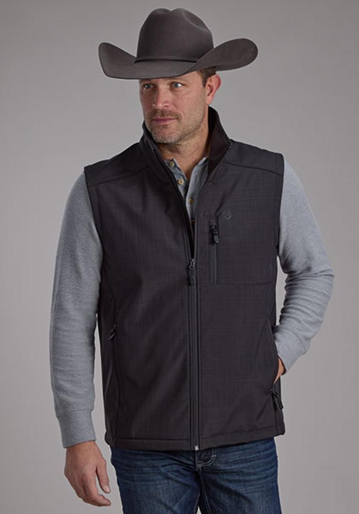 Roper Mens Rangegear Hi Tech Fleece Vest 6009GY - Grey-97-782-6009GY
