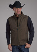 Roper Mens Rangegear Hi Tech Fleece Vest 6010BR - Brown-97-782-6010BR