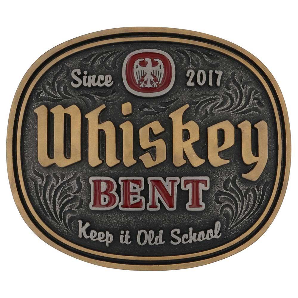 Montana Silversmiths Keep It Old School Whiskey Bent Buckle-A1018WR