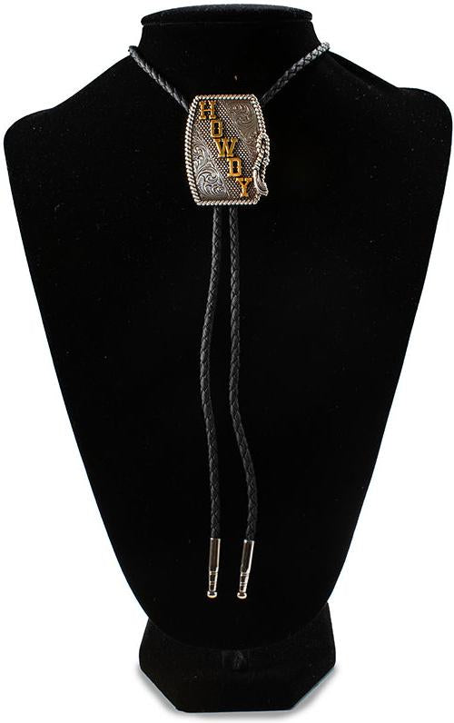 Double S Howdy Rope Bolo Tie