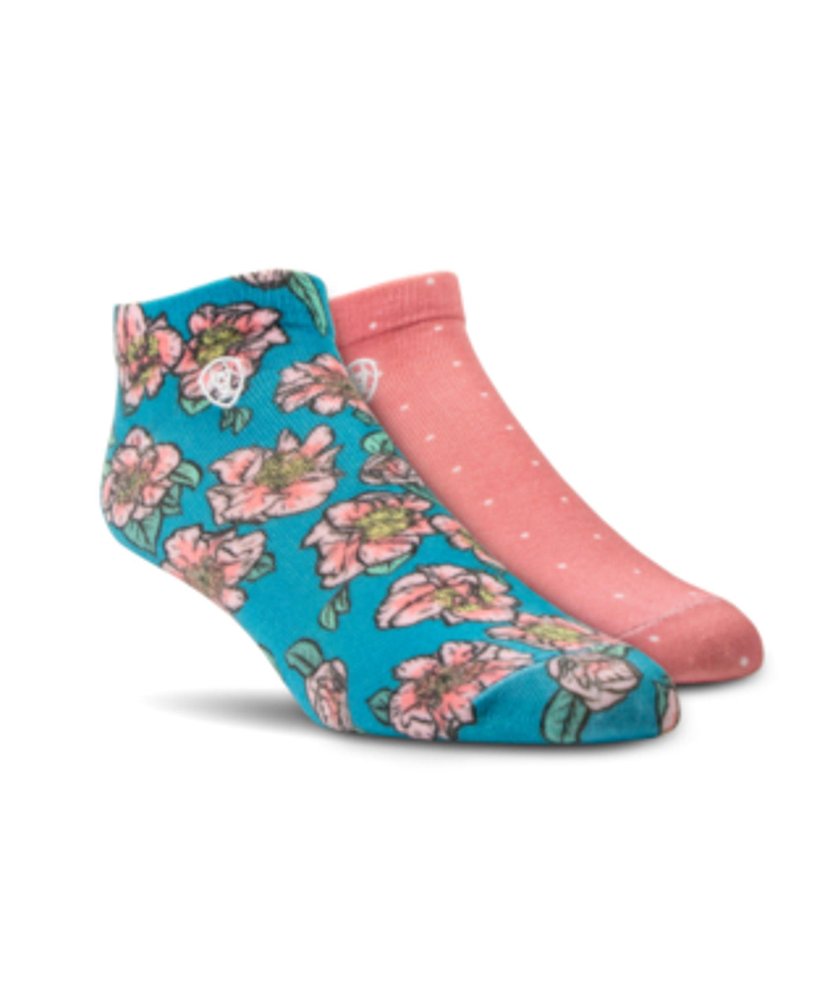 Ariat Women`s Socks 2 Pair Pink Camillas-AR3958-981