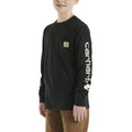 Carhartt Kids Long-Sleeve Pocket T-Shirt-CA6458-K01-Y