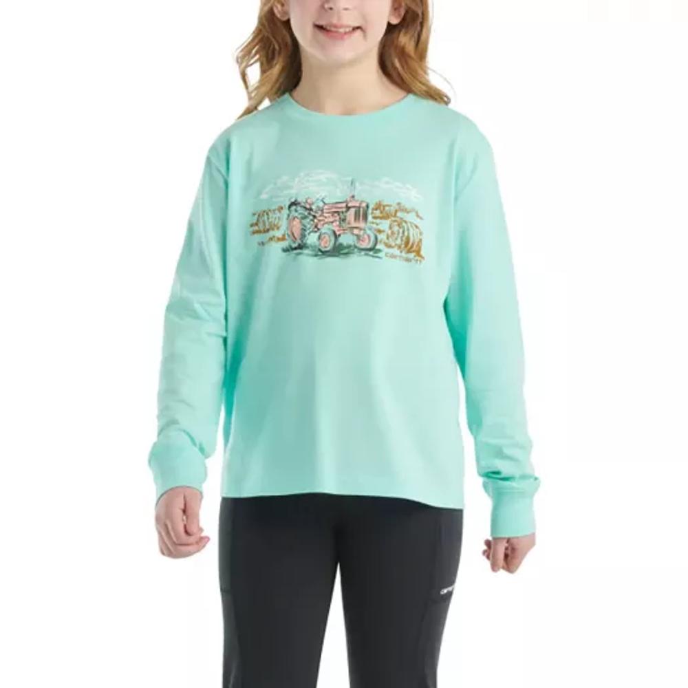 Carhartt Kids Long-Sleeve Tractor T-Shirt-CA7065-A36-T