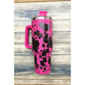 Deshend Enterprise Cow Stainless Steel Tumblers Cup 40Oz | Hot Pink-COWT-HPINK