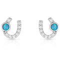 Montana Silversmiths Lightfoot Horseshoe Earrings-ER3394