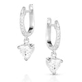 Montana Silversmiths Charmed By You Crystal Heart Earrings-ER5610
