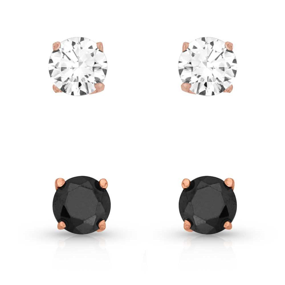 Montana Silversmiths Opposites Attract Double Crystal Post Earring Set-ER5647