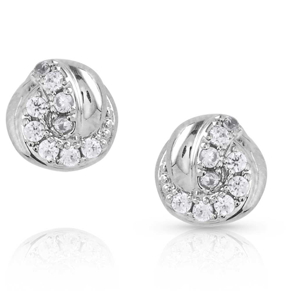 Montana Silversmiths Crystal Knot Earrings-ER5716
