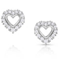 Montana Silversmiths Icy Heart Crystal Earrings-ER5717