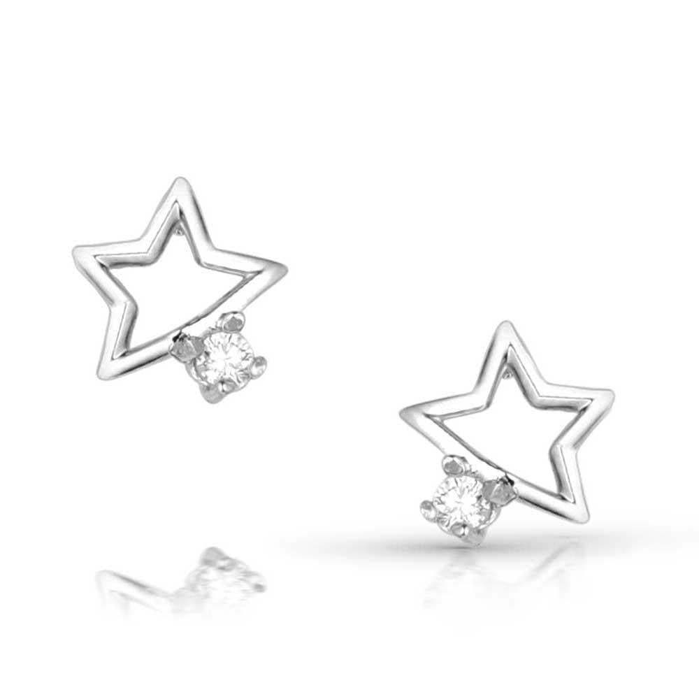 Montana Silversmiths Single Star Crystal Earrings-ER5798