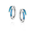Montana Silversmiths Subtle Enchantment Opal Hoop Earrings-ER5806