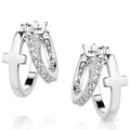 Montana Silversmiths Wrapped In Faith Crystal Earrings-ER5949