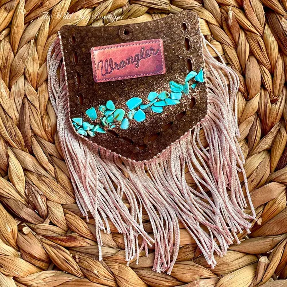 The Wild One Brown Pocket Car Freshie With Fringe-F02