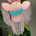 The Wild One Glam Cow Car Freshie With Fringe-F10