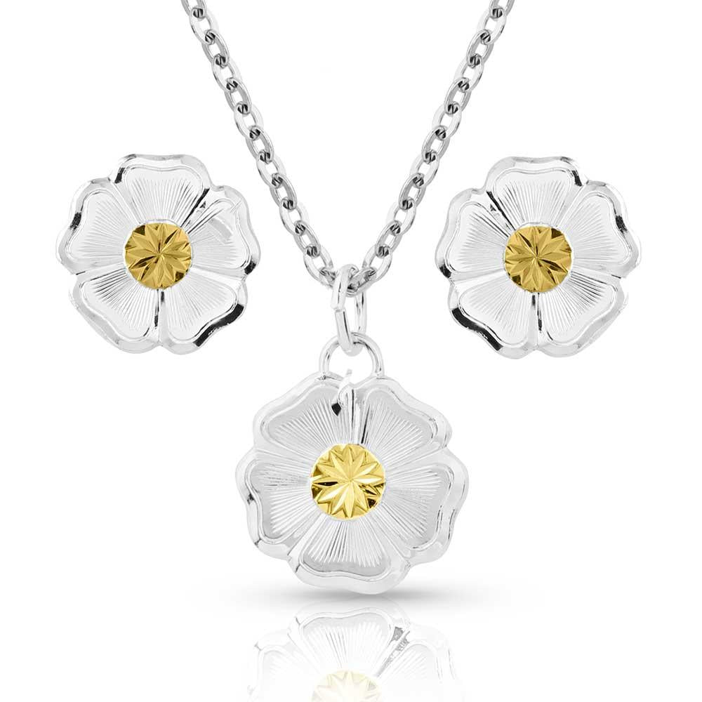 Montana Silversmiths Classic Flowers Jewelry Set-JS5674