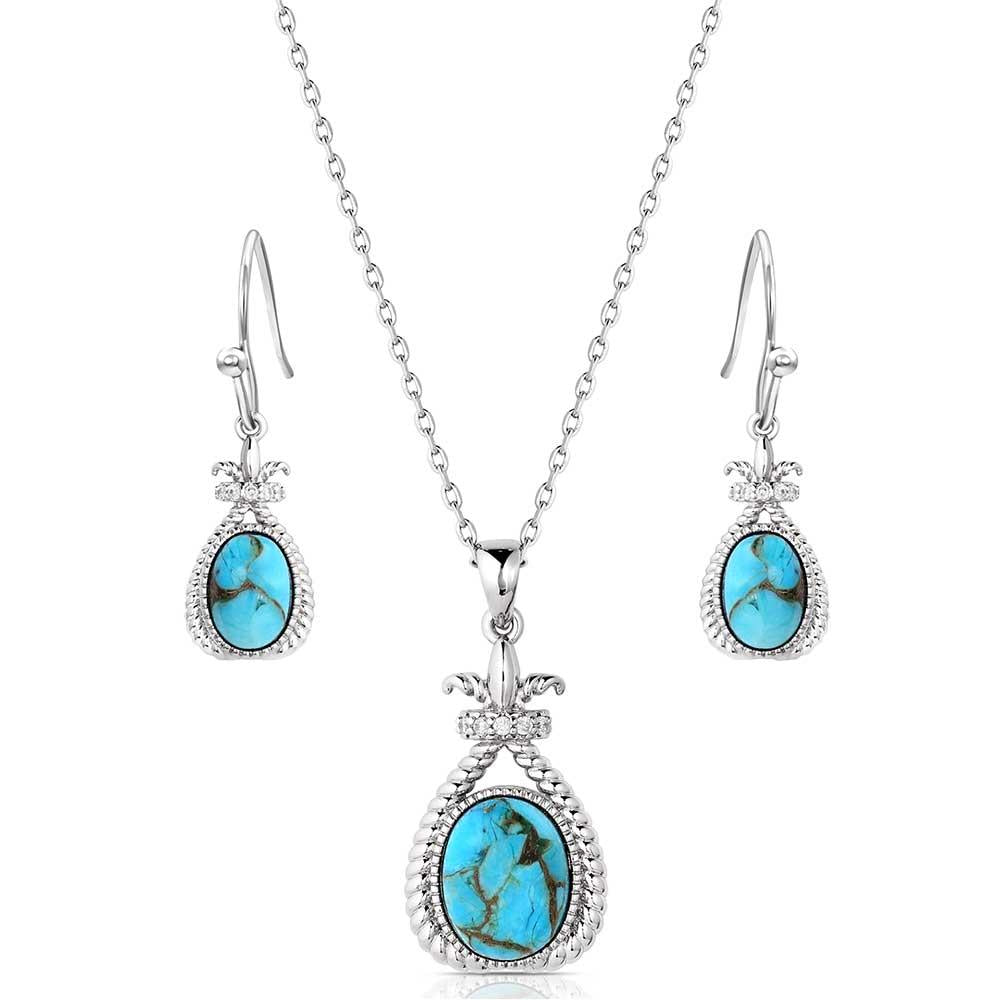 Montana Silversmiths Turquoise Revival Jewelry Set-JS6035