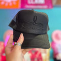 The Lattimore Claim Lattimore Western Boot Stitch Trucker Cap Black - Multiple Thread Colo | Black-BOOTS-BLBL