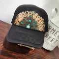 Funk Town Tees Western Feather Trucker Hat Retro Feather Trucker Hat | Default - #Brbl-BRBL