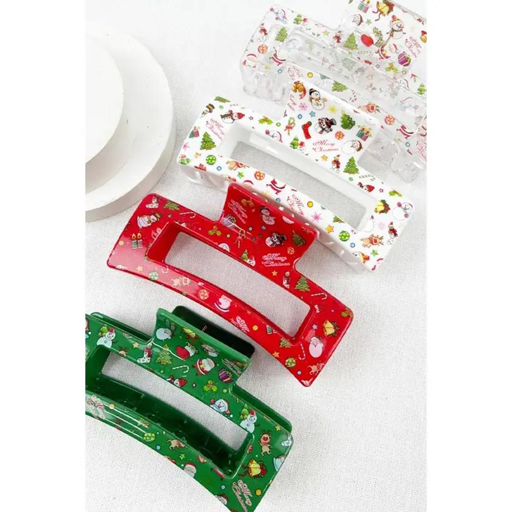 Love And Repeat Christmas Design Patterns Jaw Hair Clip-LRSSXHR2388